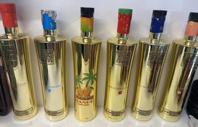Selection of AU vodka flavours
